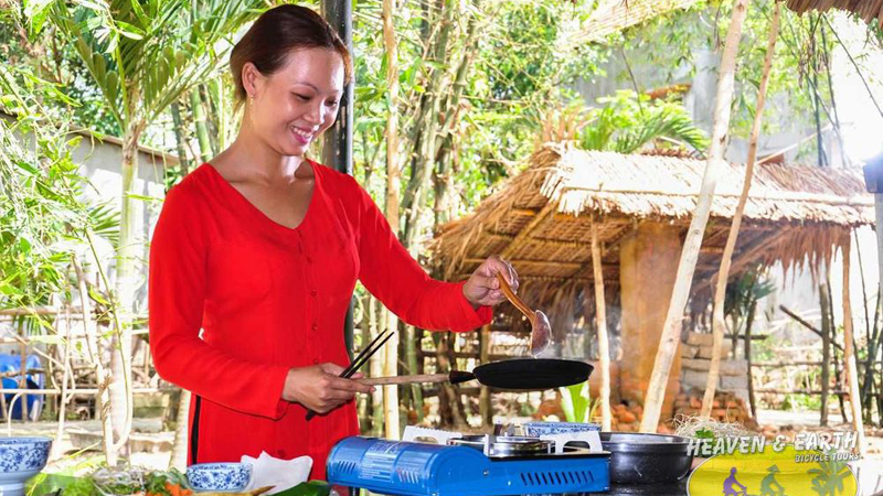 Set out on a bicycle and cooking  for discovery across rural Vietnam