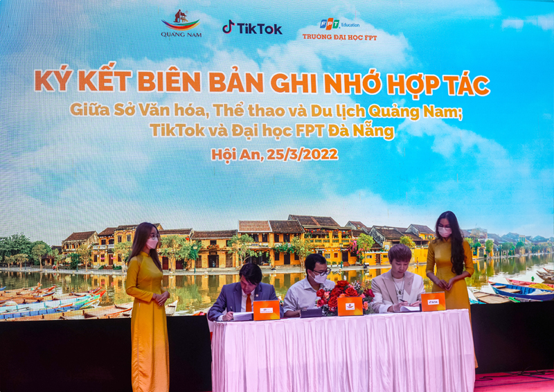 Du lịch Quảng Nam hợp tác với Tiktok và Klook trong quảng bá, xúc tiến du lịch
